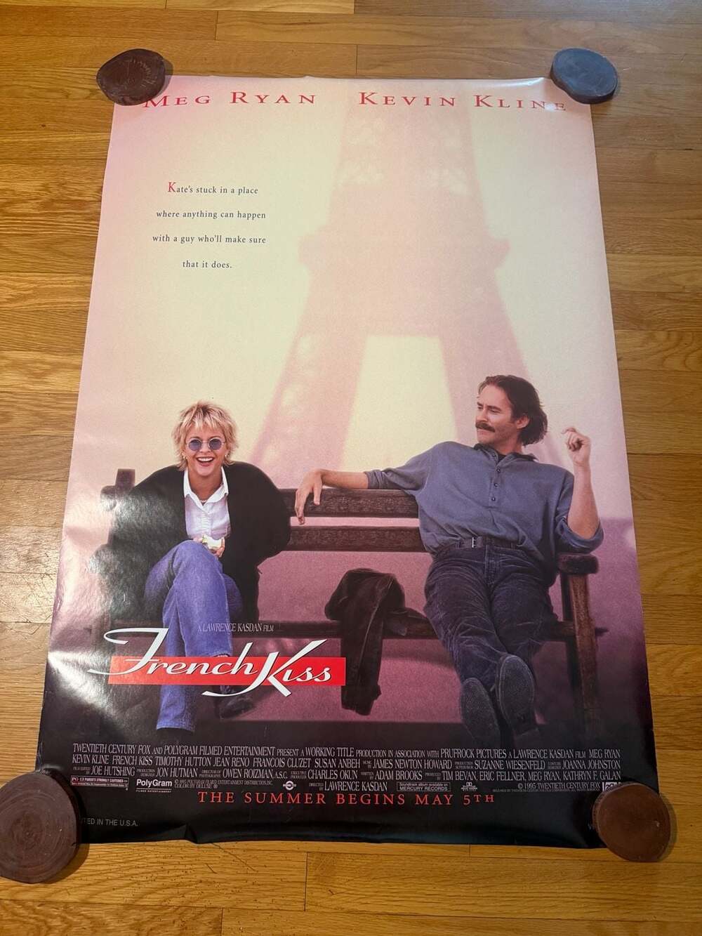 French Kiss (1995) Movie Poster, Original, SS, Unused, NM, Rolled